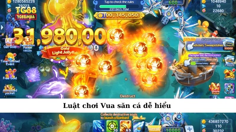 Luật chơi Vua săn cá dễ hiểu